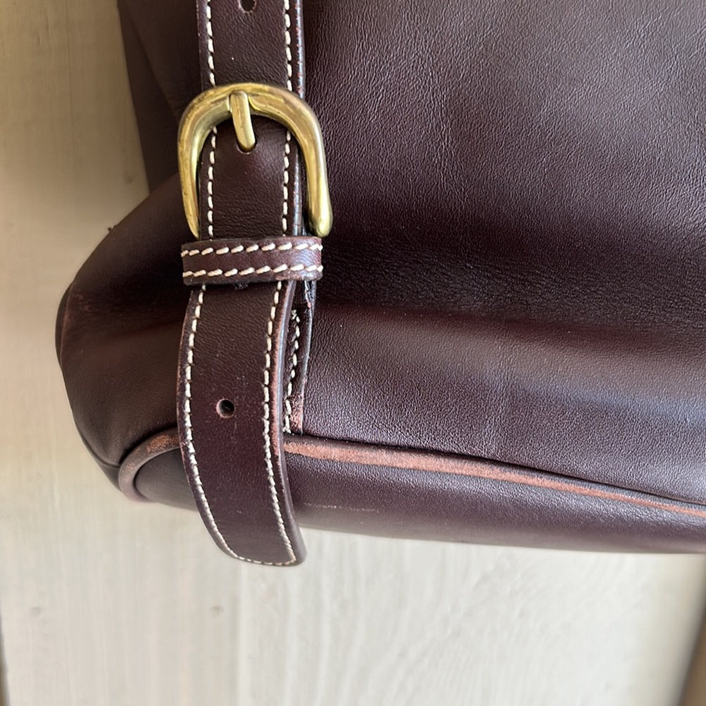 L.L. Bean Dark Brown Leather Backpack - Picture 8 of 15